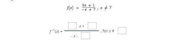 Find the inverse of the given function-example-1