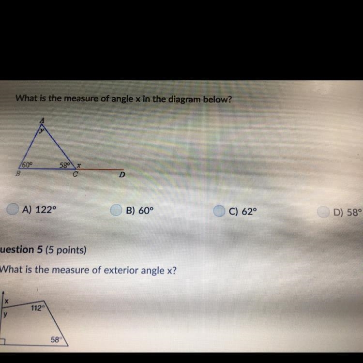 What is the measure of angle x?-example-1