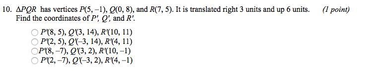 The attachment is the question with the given answer choices, it's just tricky for-example-1