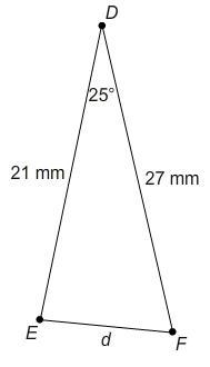 What is the value of d? Round your answer to the nearest tenth.-example-1