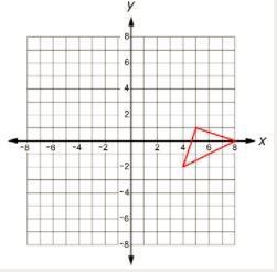 What is the result of rotating the triangle 90° counterclockwise around the point-example-2