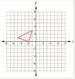 What is the result of rotating the triangle 90° counterclockwise around the point-example-3