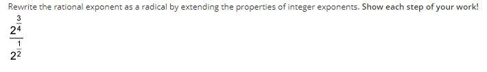 Please show your work, and explain how to solve for other exponents like this.-example-1