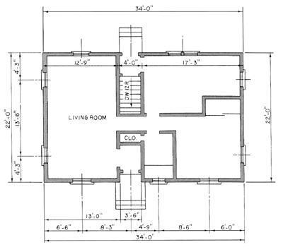 How many square feet of hardwood flooring are required for the living room floor referred-example-1