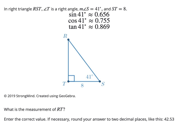 What is the measurement of RT?-example-1