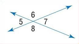 Find the measure of Angle 5. measure of angle 7 = 2x+15 measure of angle 8 = 3x-example-1