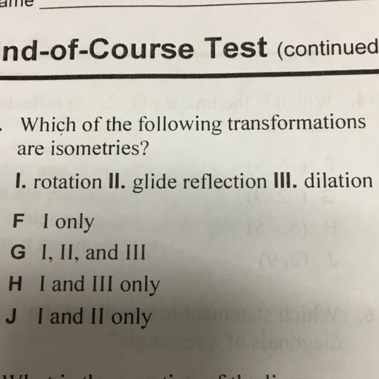 Which of the following transformation are isomertries?-example-1