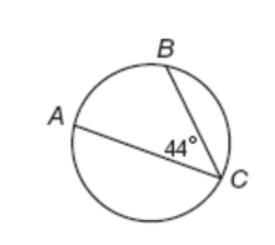 Find the measure of Arc AB.-example-1