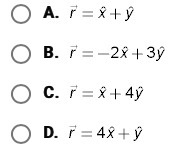 Which equation describes the sum of the two vectors plotted below?-example-2