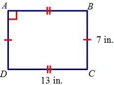 The area of the rectangle is _____. A. 20 in^2 B. 40 in^2 C. 45.5 in^2 D. 91 in^2-example-1