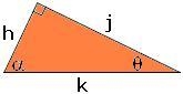 If \alpha = 65° and j = 11 mm, what is the value of h to the nearest tenth of a millimeter-example-1