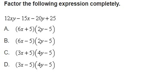 Factor the following expression completely.-example-1