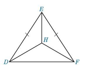 In the figure below, point H is the incenter of DEF, and m DHF=130. What is the measure-example-1