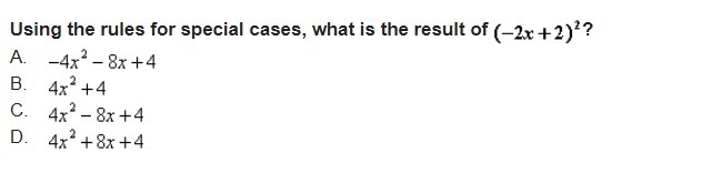 Using the rules for special cases, what is the result of?-example-1