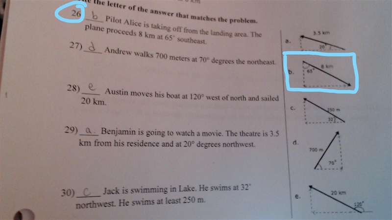 For Vectors, how do you know which axis you go off of when drawing a vector's direction-example-1