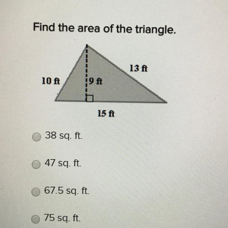 Find the area of the triangle-example-1