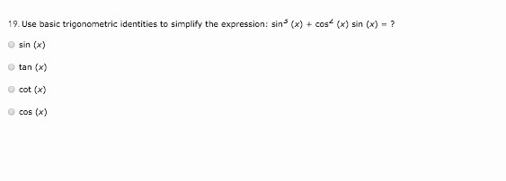 Use basic trigonometric identities to simplify the expression: sin3 (x) + cos2 (x-example-1