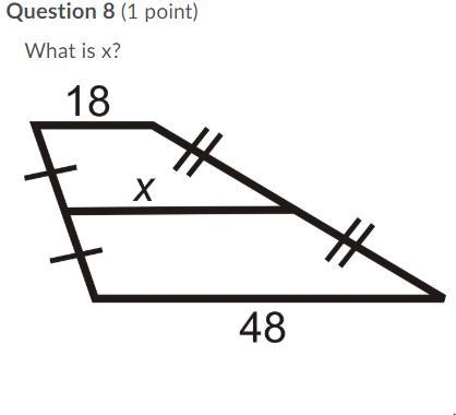 What is X? Question 8 options: 9 24 33 15-example-1