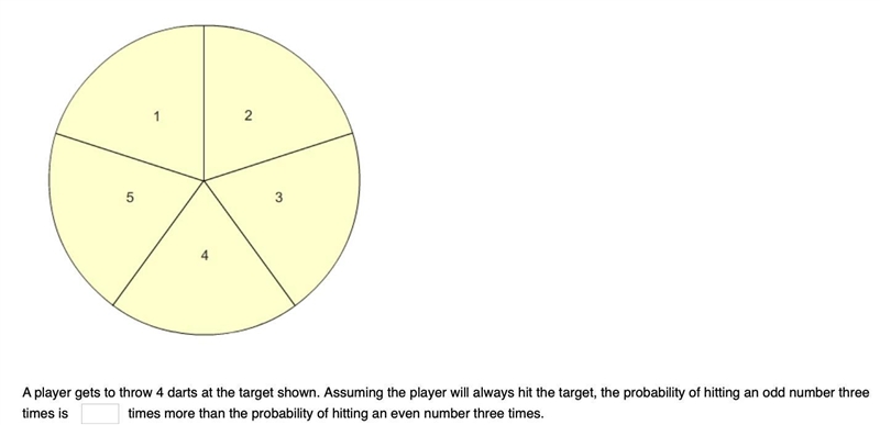 HELP ME !!! A player gets to throw 4 darts at the target shown. Assuming the player-example-1