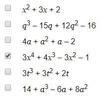 Which polynomials are in standard form? (See picture below) I REALLY NEED HELP!-example-1