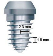 What is the mechanical advantage of the screw shown below? A. 1.3 B. 3.9 C. 8.0 D-example-1