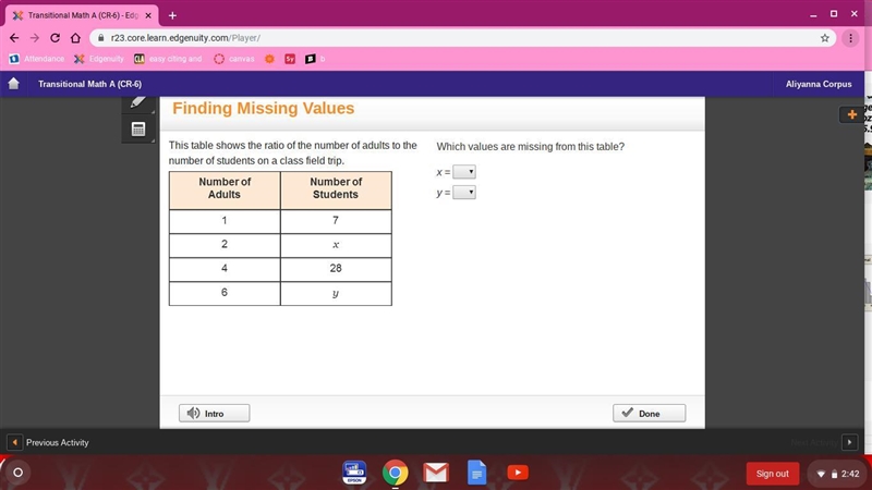 PLS HELP ASAP (picture attached below" This table shows the ratio of the number-example-1