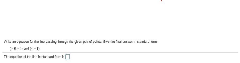 The equation of the line in standard form is...-example-1