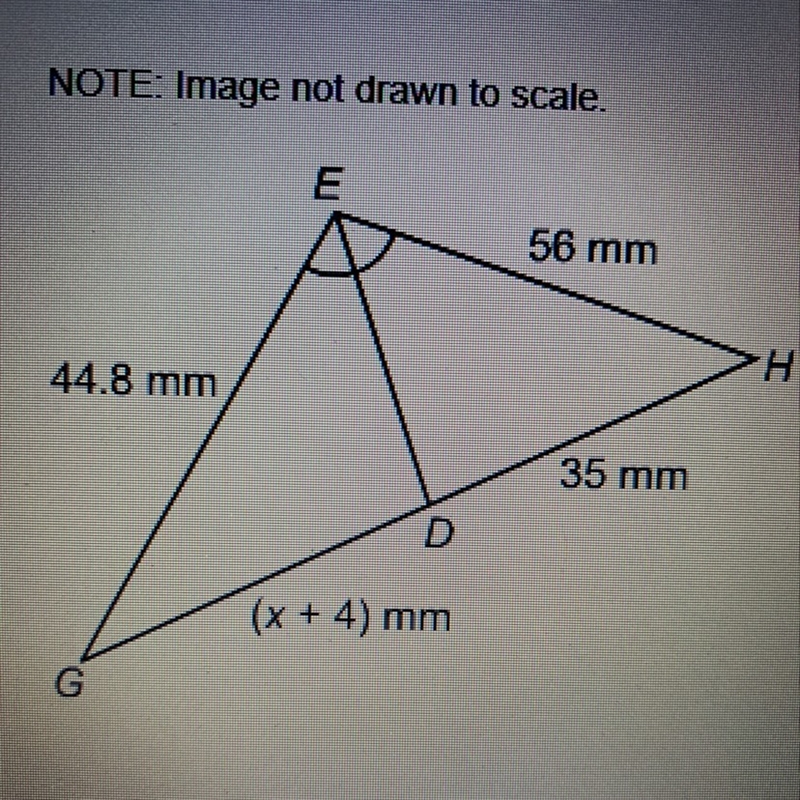 (x + 4) mm What is the value of x according to this picture?-example-1