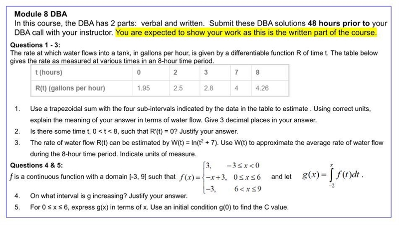 Help calculus module 8 DBQ please show work-example-1