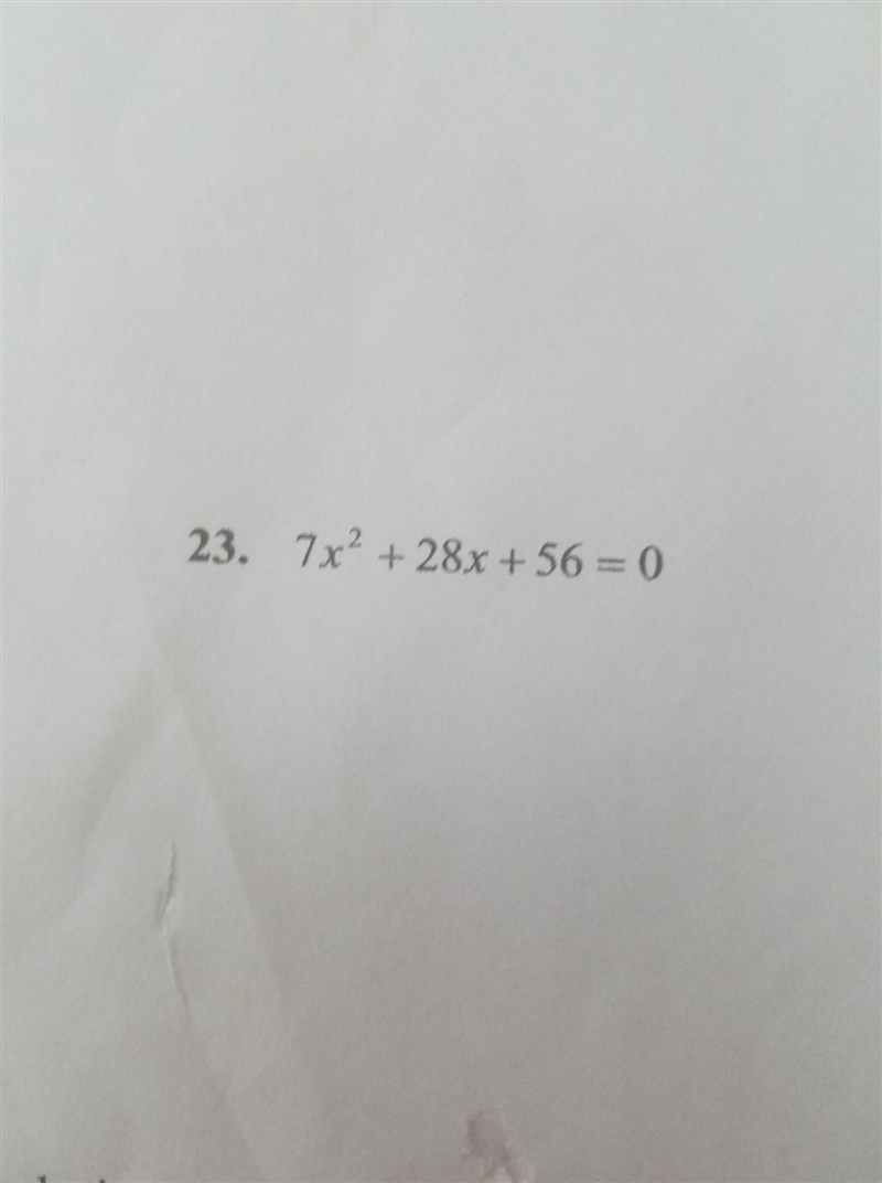 Solve each quadratic equation by completing the square. Give exact answers--no decimals-example-1