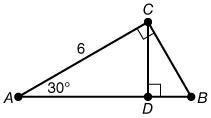 What is the length of DB? 2 2√3 √3 1.5-example-1