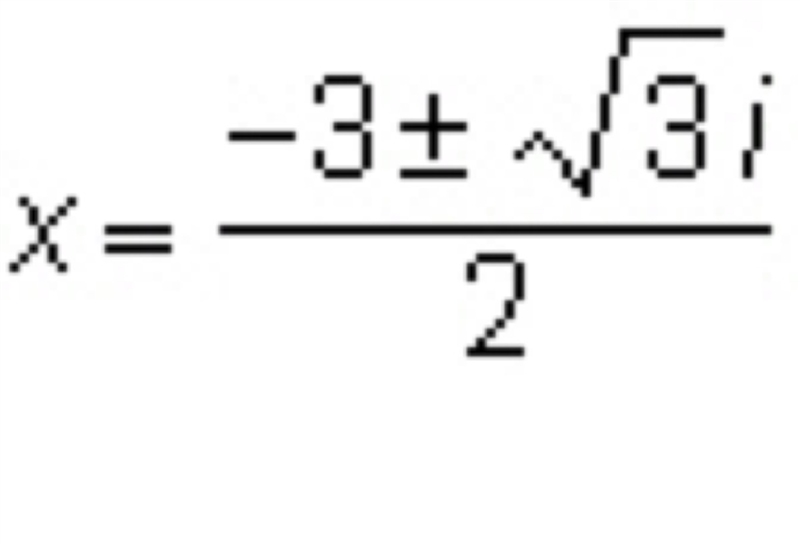 Which equation has the solutions? a) 2x2 + 6x + 9 = 0 b) x2 + 3x + 12 = 0 c) x2 + 3x-example-1