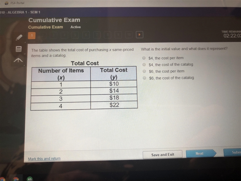 What is the initial value and what does it represent-example-1