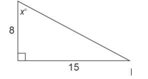 Find the value of x in the triangle. Round your answer to the nearest tenth of a degree-example-1