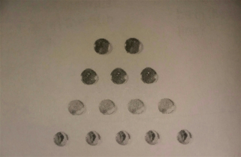 A pattern follows the rule "Starting with two, every consecutive line has a number-example-1