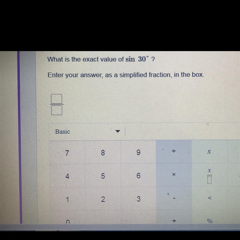 What is the exact value of sin 30 degrees?-example-1