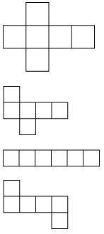 Which of the following is not the net of a cube? 1 2 3 4-example-1