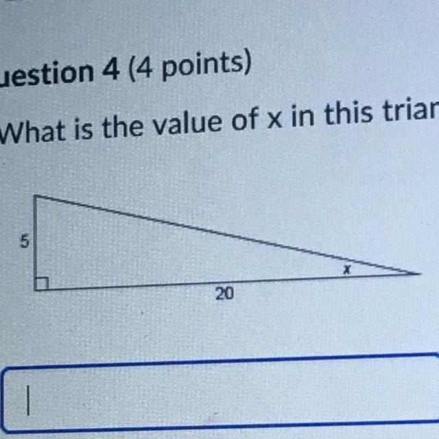 What is the value of x in this triangle? Round your answer to the nearest hundredth-example-1