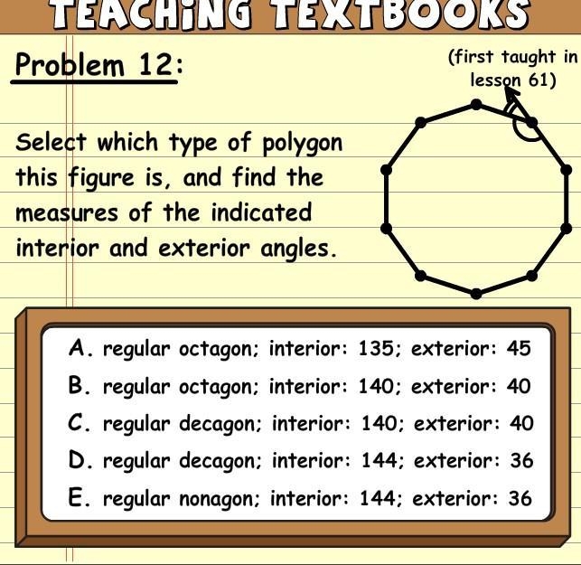 Select which type of polygon this figure is, and find the measures of the indicated-example-1