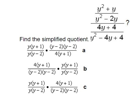 Please help! Find the simplified quotient.-example-1