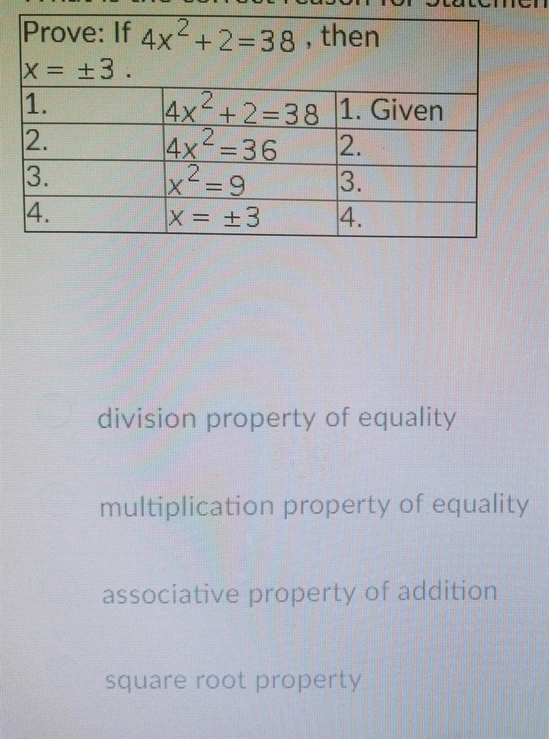 What is the correct reason for Statement 4 in the proof?​-example-1