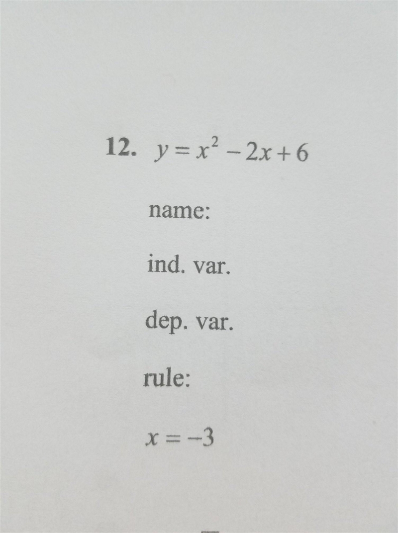 For each function, do the following: a) state the name of the function, b) identify-example-1