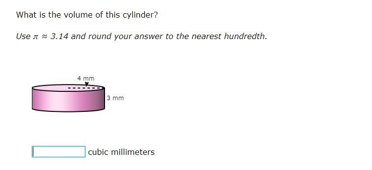 What is the volume of this cylinder? Use ​ ≈ 3.14 and round your answer to the nearest-example-1