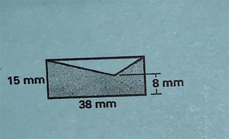 Find the area of the shaded polygon-example-1