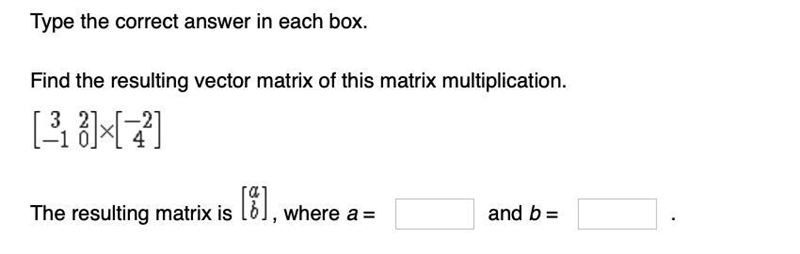 HELP ME!!! Find the resulting vector matrix of this matrix multiplication. The resulting-example-1