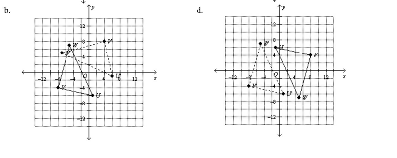 Use matrices to determine the coordinates of the vertices of the rotated figure. Then-example-2