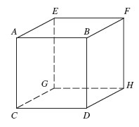 Suppose each edge of the cube shown in the figure is x inches long. Find the sine-example-1