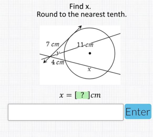 Find x [Angles and Segment]-example-1