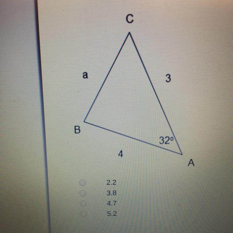 Solve for A ? Anyone willing to help me :)-example-1