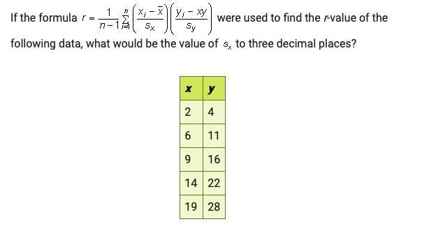 Bivariate Data problem. Image attached. A. 5.967 B. 6.671 C. 9.352 D. 9.338-example-1